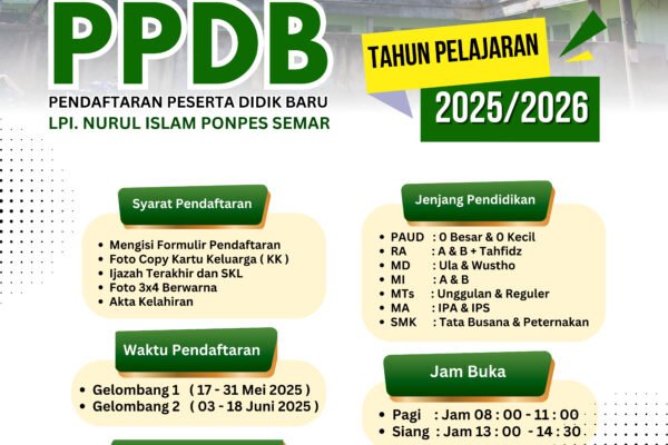 PPDB LPI NURUL ISLAM SEMAR